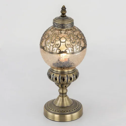 Настольная лампа Каир CL419813 Citilux янтарная 1 лампа, основание бронзовое металл в стиле восточный  фото 3
